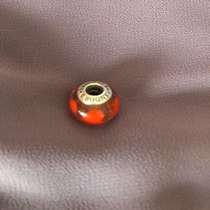 Glass Pandora Heart Charm